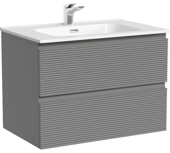 Изображение товара Тумба подвесная Sancos Folk 690x445x500, 2 ящика с доводчиками, Ergraut soft, FL70ES