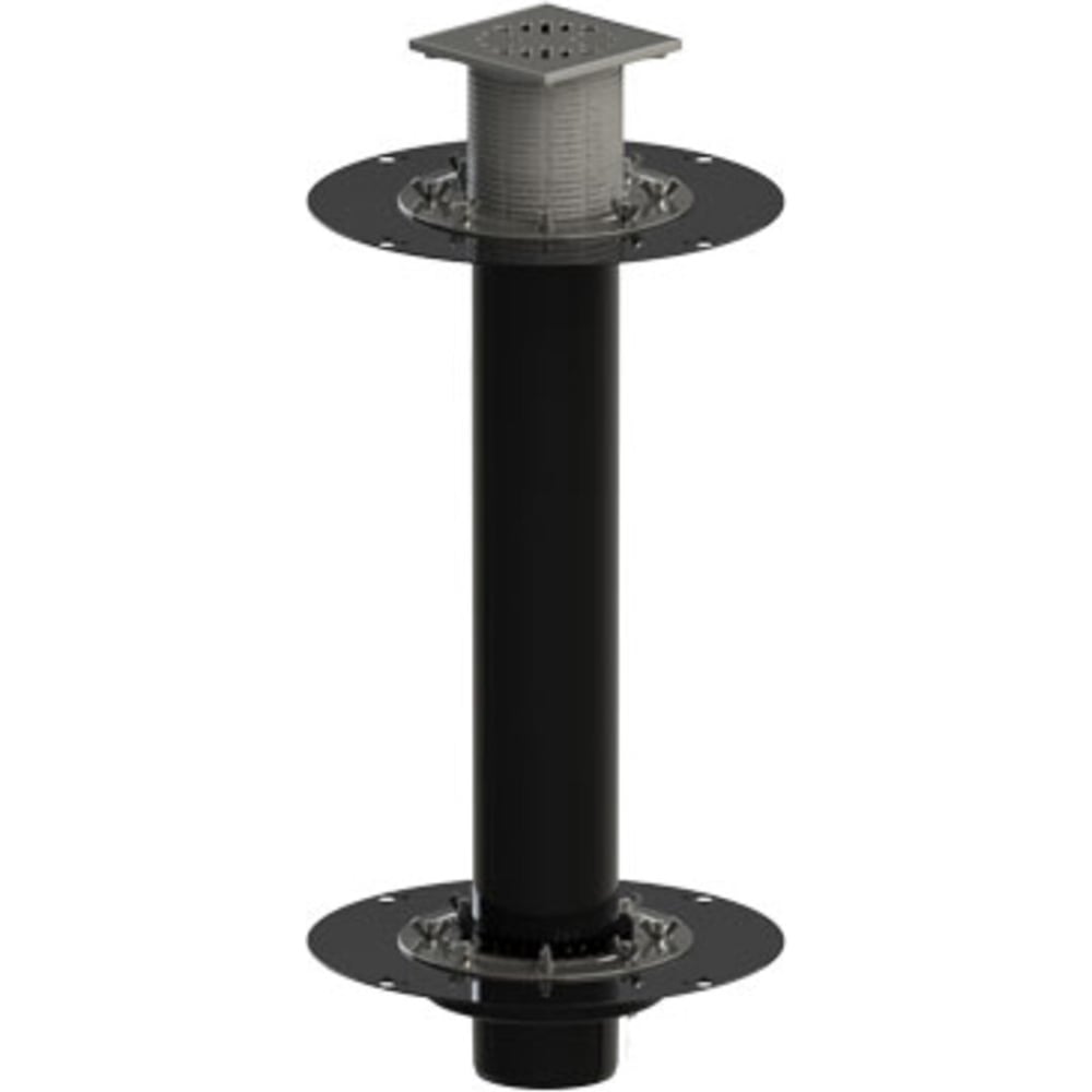 Изображение товара Воронка кровельная Татполимер ТП-10.100/6, диаметр 110 мм, черная, полипропилен