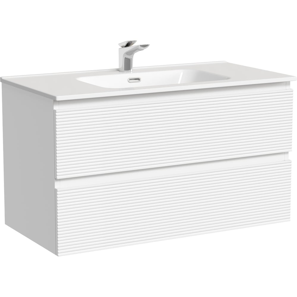 Изображение товара Подвесная тумба Sancos Folk Bianco 890x445x500 с двумя ящиками