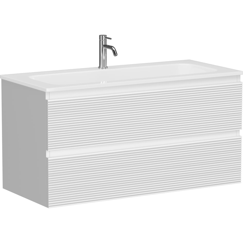Изображение товара Подвесная тумба Sancos Folk 995x445x500 Bianco с 2 ящиками