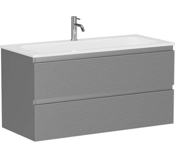 Изображение товара Тумба подвесная Sancos Folk 995x445x500, 2 ящика с доводчиками, Ergraut soft, FL100ES