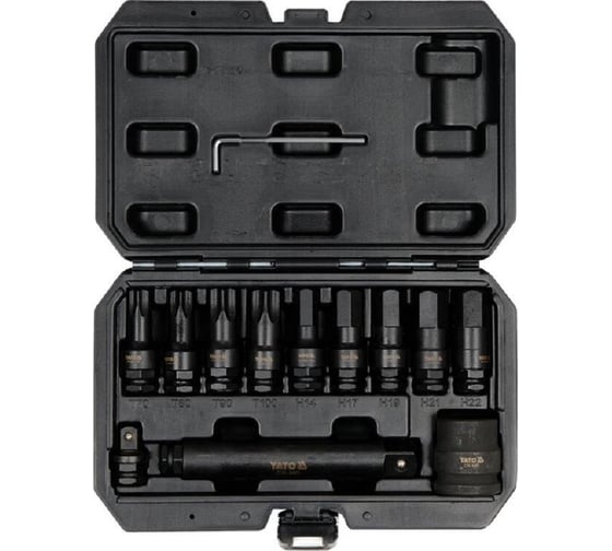 Изображение товара Набор головок ударных YATO 12 предметов YT-10655