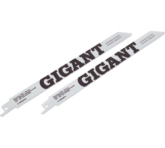 Изображение товара Пилки для сабельной пилы BIM по дер/мет/пласт 225x1,8-2,6мм Gigant G-11082014