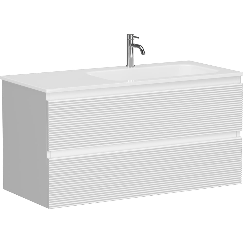 Изображение товара Тумба подвесная Sancos Folk с 2 ящиками Bianco 995x445x500