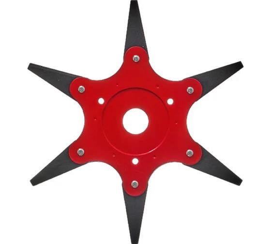 Изображение товара Диск для триммеров 245х25.4 мм, 6 выкидных ножей, металл Diamond Industrial DIDTRDS6