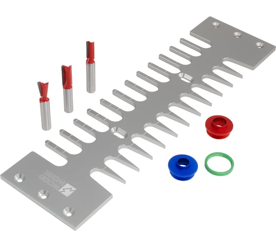 Изображение товара Шаблон для фрезерования соединений ласточкин хвост в комплекте с фрезами WOODWORK для SMT-300 SMT-002