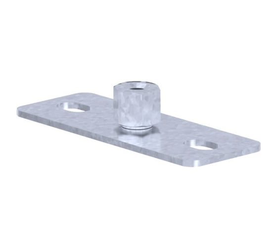 Изображение товара Пластина опорная PRO-montag.ru PO с гайкой, M8, 30x80 PM77289