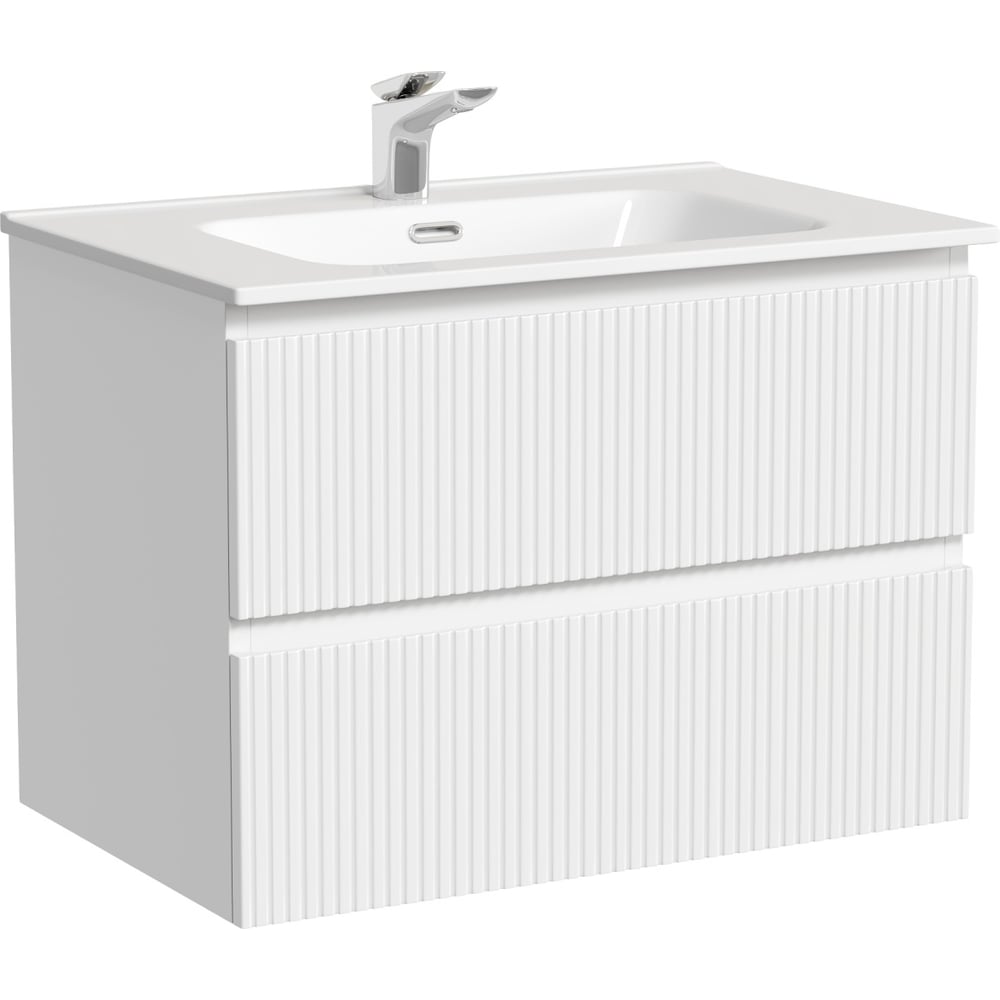 Изображение товара Тумба подвесная Sancos Snob T 690x445x500 с 2 ящиками белая