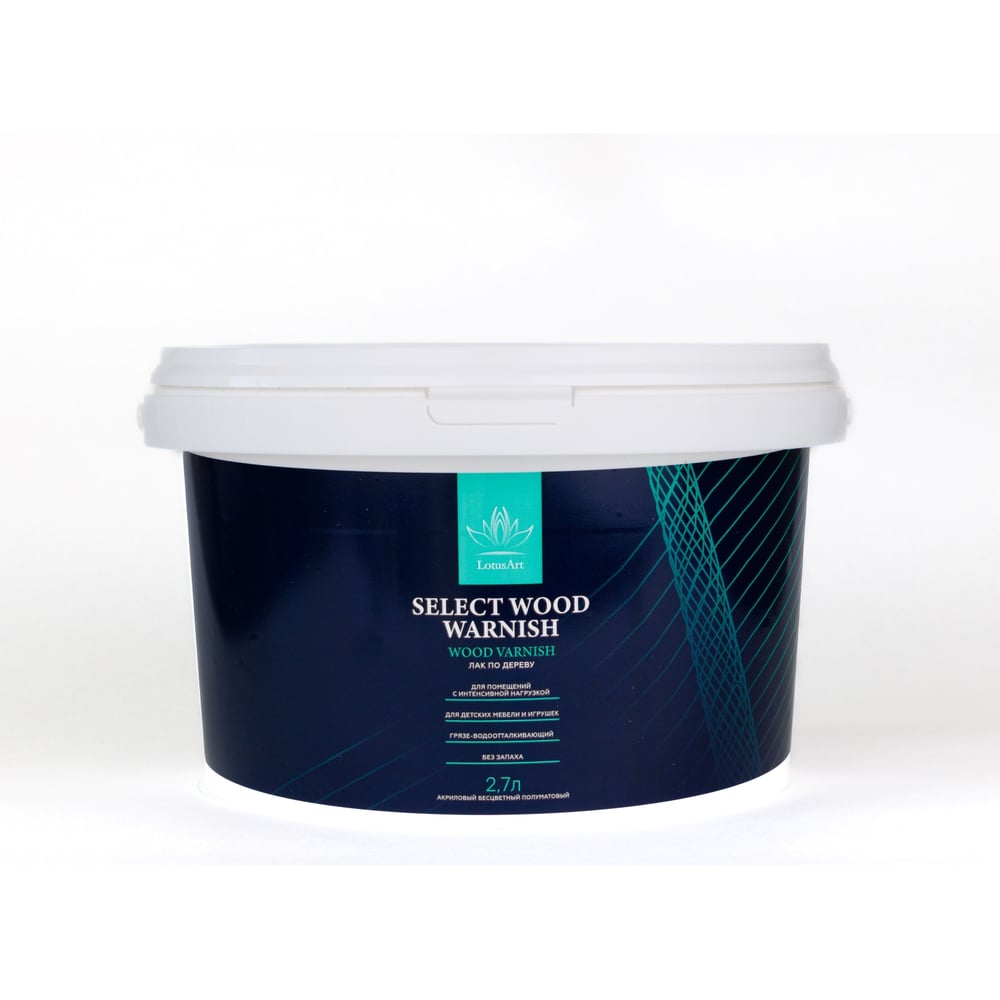 Изображение товара Лак по дереву LotusArt Select Wood Warnish полуматовый 2,7л
