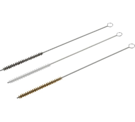 Изображение товара Набор щеток для очистки установочного порта топливных форсунок Автоdело 3 предмета 41047 17146