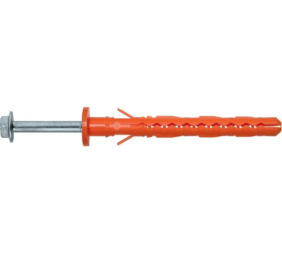 Изображение товара Дюбель Fasty FSK-STB 10x120 универс. фасад. с борт. HEX/Т40 оцинк. (150 шт.) 1190612/150