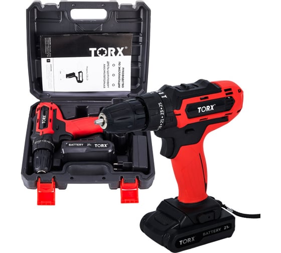 Изображение товара Аккумуляторная ударная дрель-шуруповерт TORX CID-21C 9310412