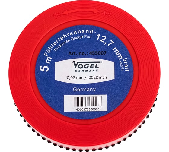 Изображение товара Щупы в рулетках с закаленной лентой Vogel 5 м, толщина 0.07 455007