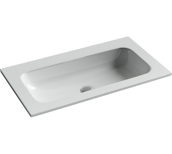 Изображение товара Раковина накладная прямоугольная Ceramicanova Grace без отверстия под смеситель, 810x457x137мм, цвет белый, арт. CN7012wx