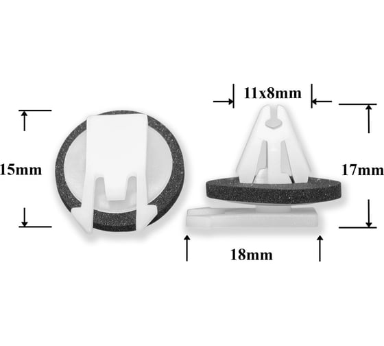 Изображение товара Автокрепеж КрепАвто для GM 10 шт 11611375 1776