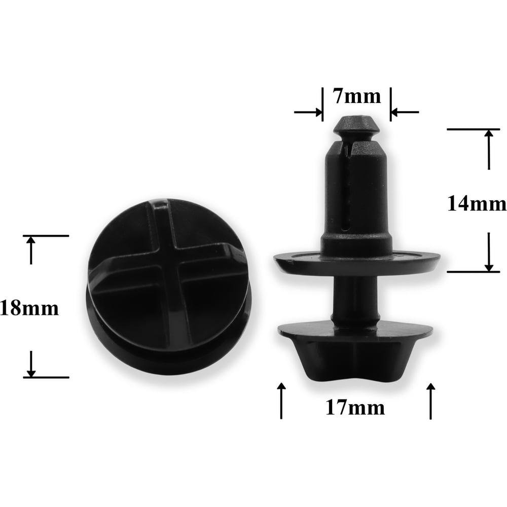 Изображение товара Автокрепеж КрепАвто для Ford 10 шт W716510S300 надежный пластиковый крепеж для бампера