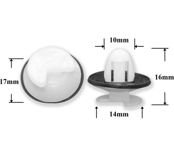 Изображение товара Автокрепеж КрепАвто для Peugeot Renault 10 шт 6995A3, 7703077111 1795