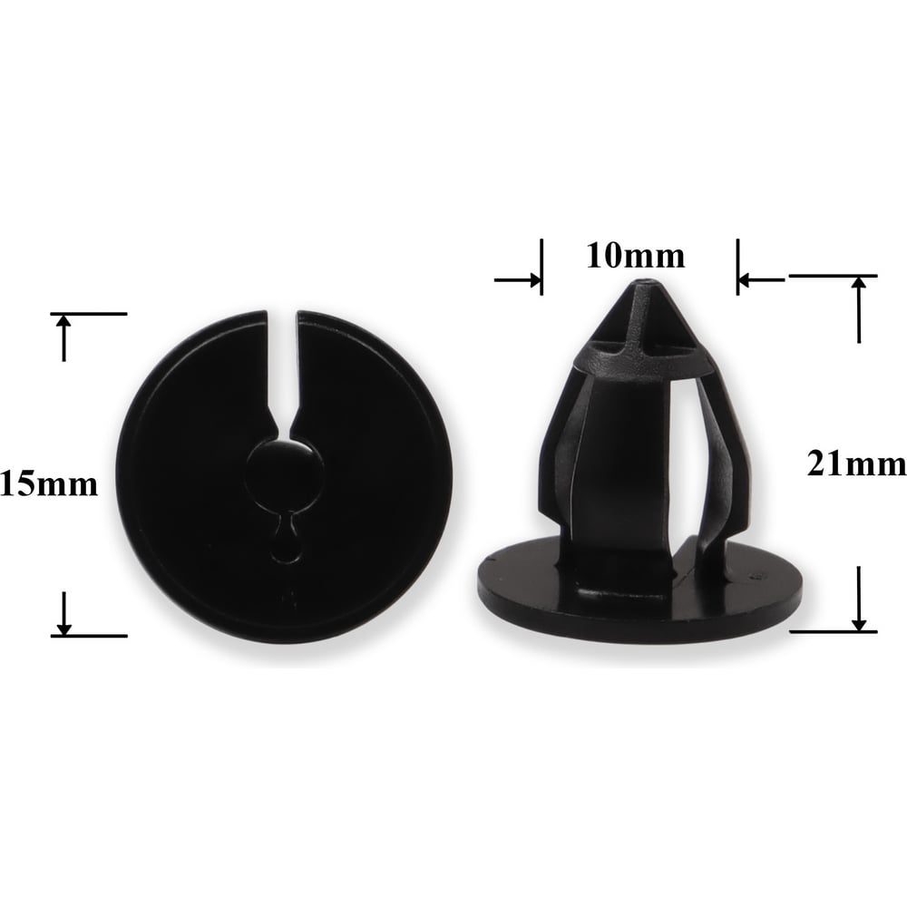 Изображение товара Автокрепеж КрепАвто для Renault 10 шт надежные пластиковые крепежи