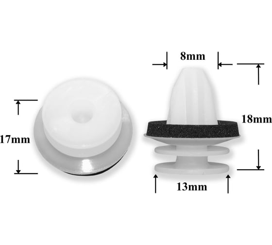 Изображение товара Автокрепеж КрепАвто для Mercedes Volkswagen 10 шт A0009910198, 4M0 827 947 1791