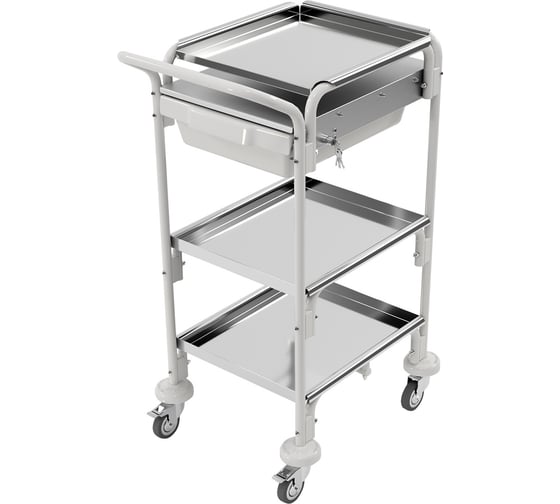 Изображение товара Тележка медицинская универсальная дезар ТМ-«КРОНТ» по ТУ 32.50.50-090-11769436-2023 в варианте исполнения ТМп-«КРОНТ»-1м 60736