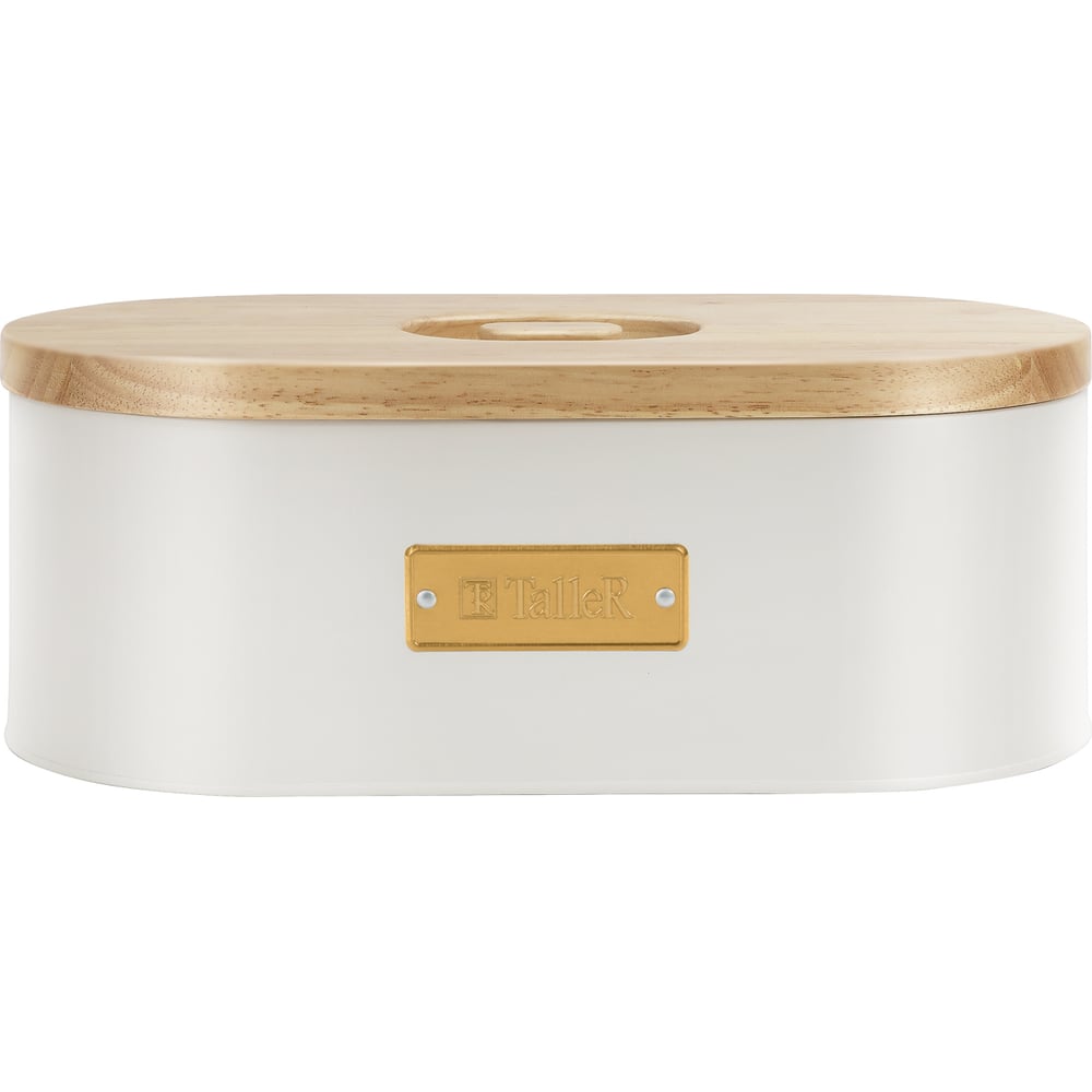 Изображение товара Хлебница TALLER TR-51979 из стали, настольная, бело-бежевого цвета