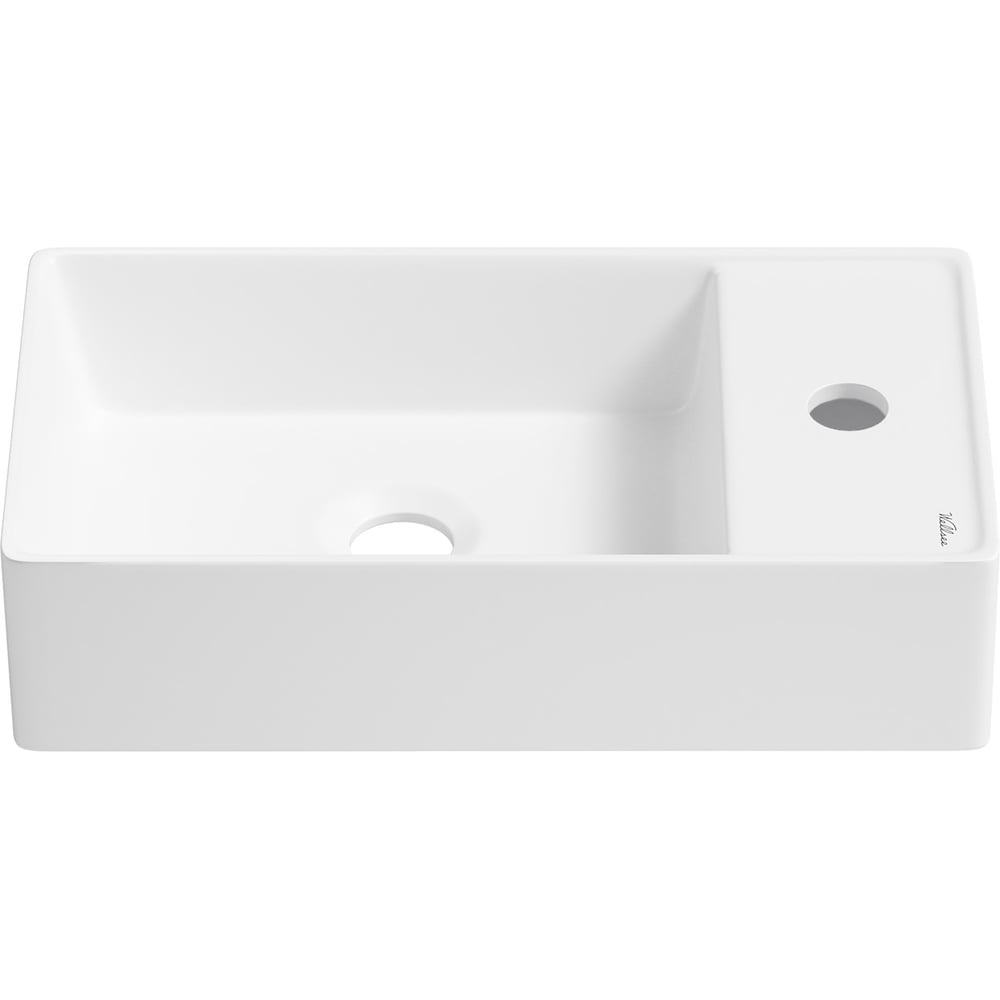 Изображение товара Маленький подвесной умывальник WC Area белый матовый 41 см