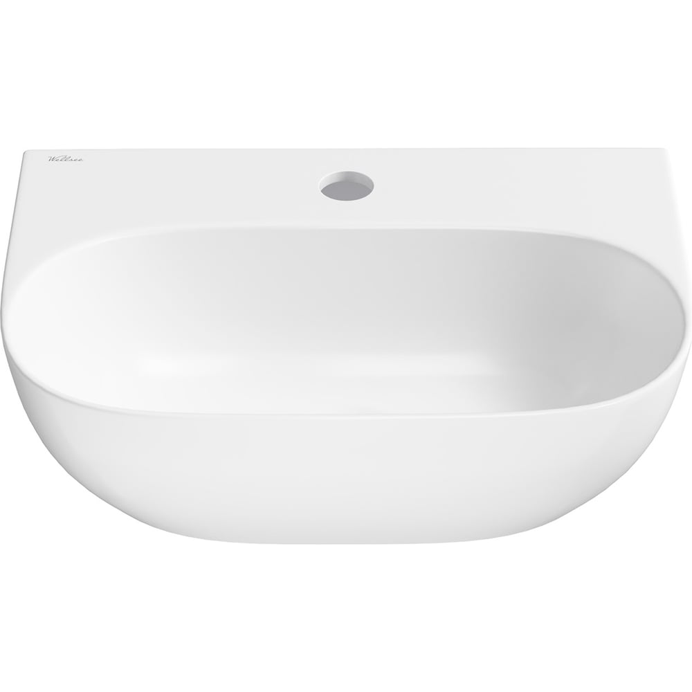 Изображение товара Рукомойник Wellsee, маленькая раковина для туалета WC Area : подвесная или накладная раковина 42 см с креплением, глянцевый белый 331803000