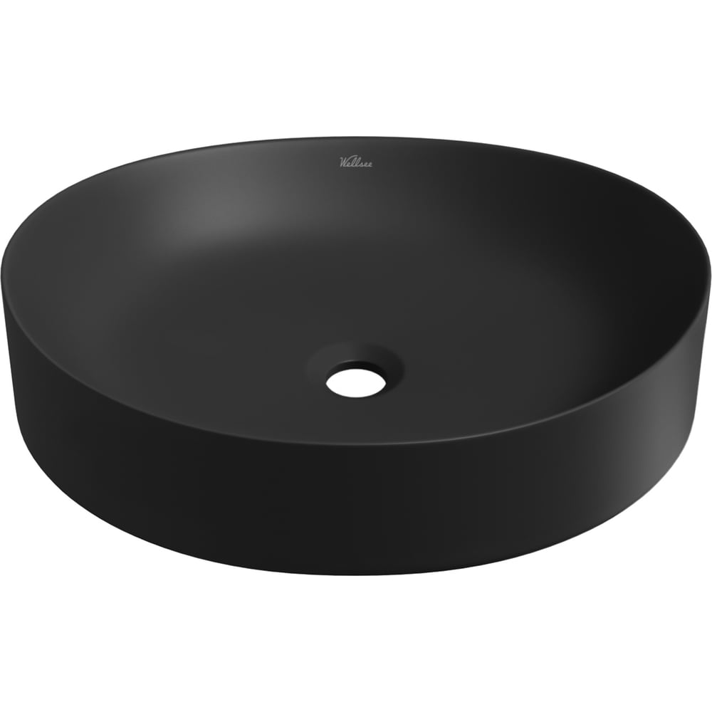 Изображение товара Накладная раковина для ванной Wellsee Belle Spa 2.0 черная матовая 50 см
