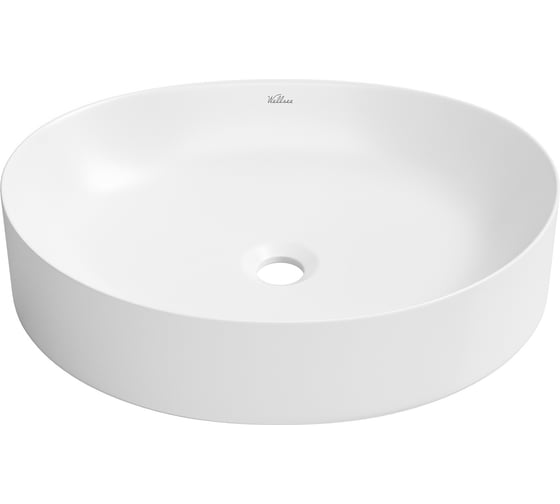 Изображение товара Накладная раковина для ванной Wellsee Belle Spa 2.0 : нестандартная, ширина умывальника 50 см, цвет глянцевый белый 335803000