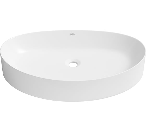 Изображение товара Накладная раковина для ванной Wellsee Belle Spa 2.0 : нестандартная, ширина умывальника 65 см, цвет глянцевый белый 335804000