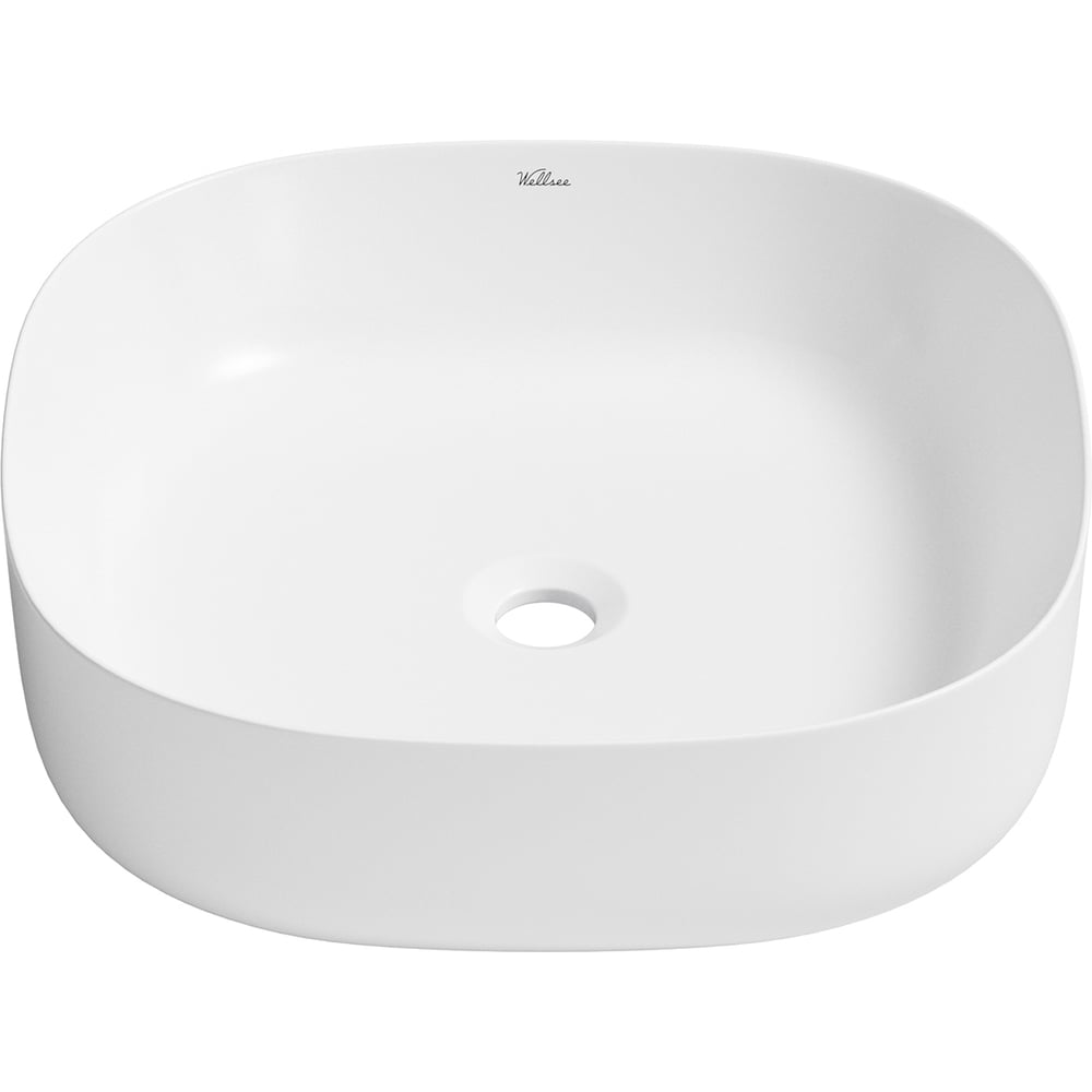 Изображение товара Накладная раковина для ванной Wellsee Belle Spa 3.0 квадратная глянцевая белая