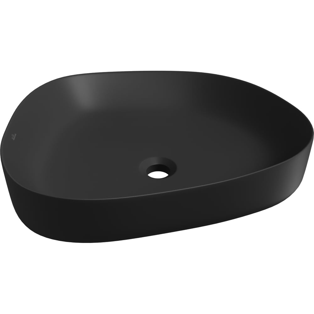 Изображение товара Накладная раковина Wellsee Belle Spa 3.0 матовый черный цвет
