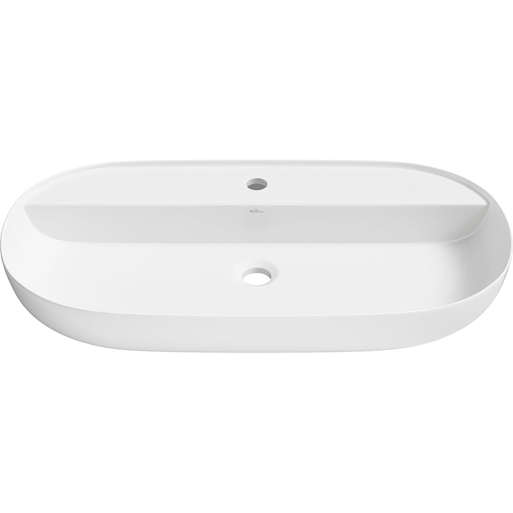 Изображение товара Накладная раковина Wellsee Chic Riviera, белая, 80 см, овальная
