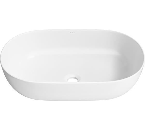 Изображение товара Накладная раковина для ванной Wellsee Chic Riviera : овальная, ширина умывальника 48 см, цвет глянцевый белый 326801000