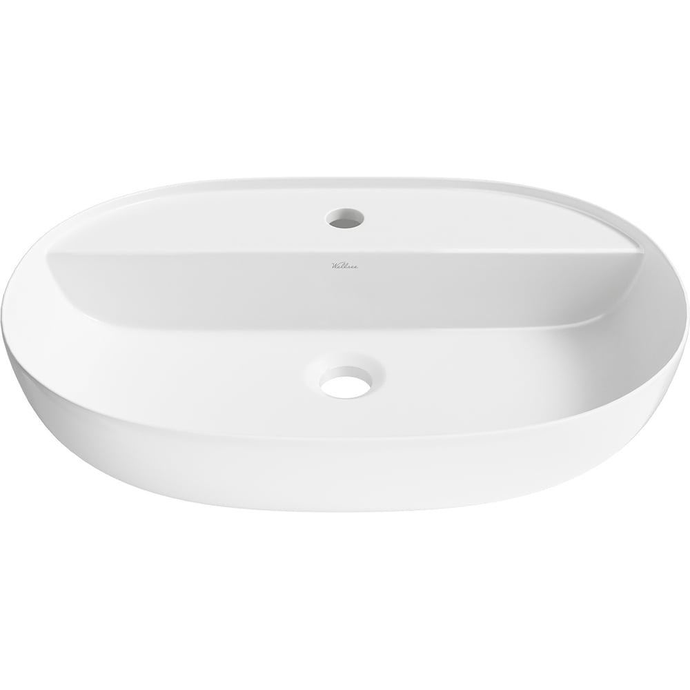 Изображение товара Накладная овальная раковина для ванной Wellsee Chic Riviera 60 см белая