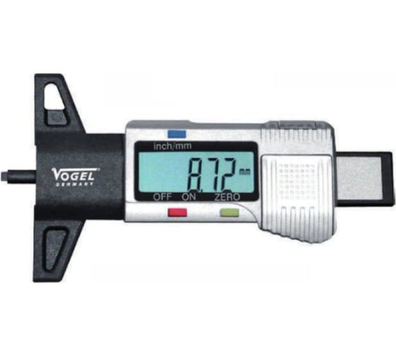 Изображение товара Глубиномер цифровой для измерения рисунка протектора Vogel 0-25.0x0.01, точность 0.03 214442