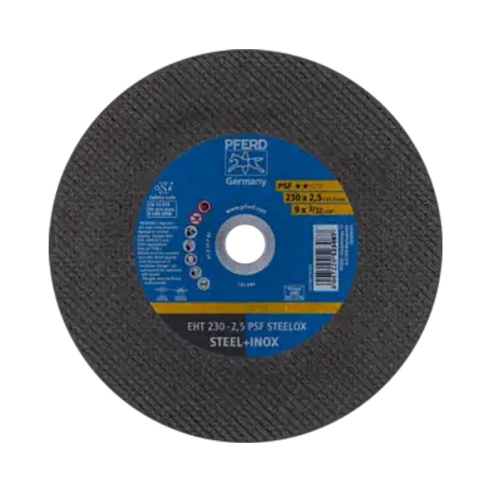 Изображение товара Круг отрезной PFERD EHT 230-2.5 PSF STEELOX для металла 230 мм