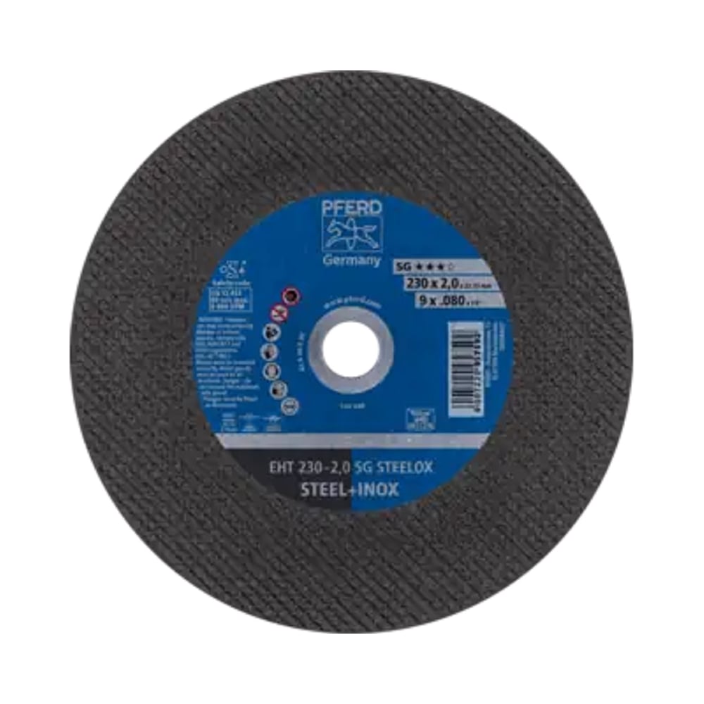 Изображение товара Круг отрезной PFERD EHT 230-2.0 SG STEELOX для металла 230 мм