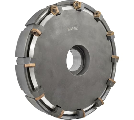 Изображение товара Фреза торцовая 250 с механическим креплением 5гр пл-н PN.. 110408 Z=12 dпос=50мм ГОСТ 26595-85 Русский Инструмент ri.298.31