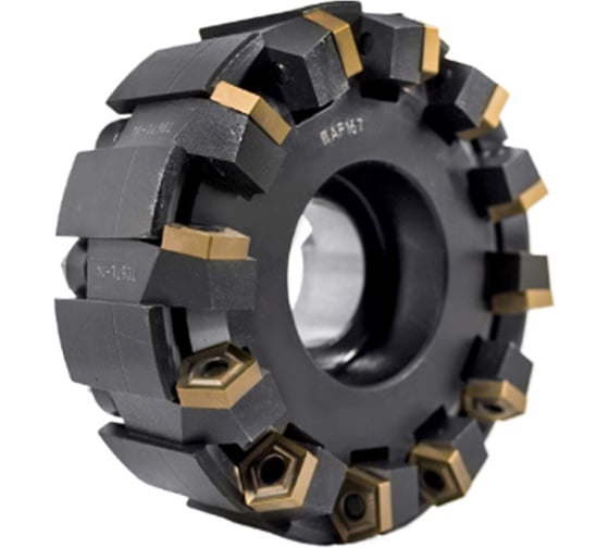 Изображение товара Фреза торцовая 125 с механическим креплением 5гр пл-н PN.. 110408 Z=12 dпос=40мм левая AF167-L125.09.12.B40 (2214-0536) ГОСТ 26595-85 Русский Инструмент ri.298.7