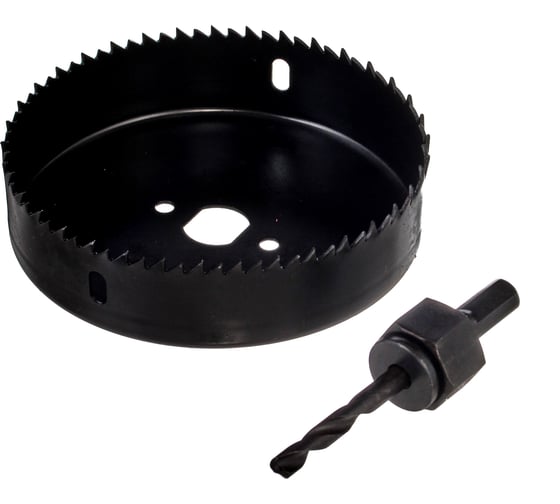 Изображение товара Кольцевая пила HCS по дереву РемоКолор 110 мм, сверло 6 мм, держатель 35-7-610