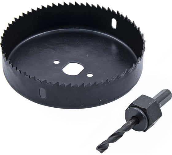 Изображение товара Кольцевая пила HCS по дереву РемоКолор 114 мм, сверло 6 мм, держатель 35-7-611