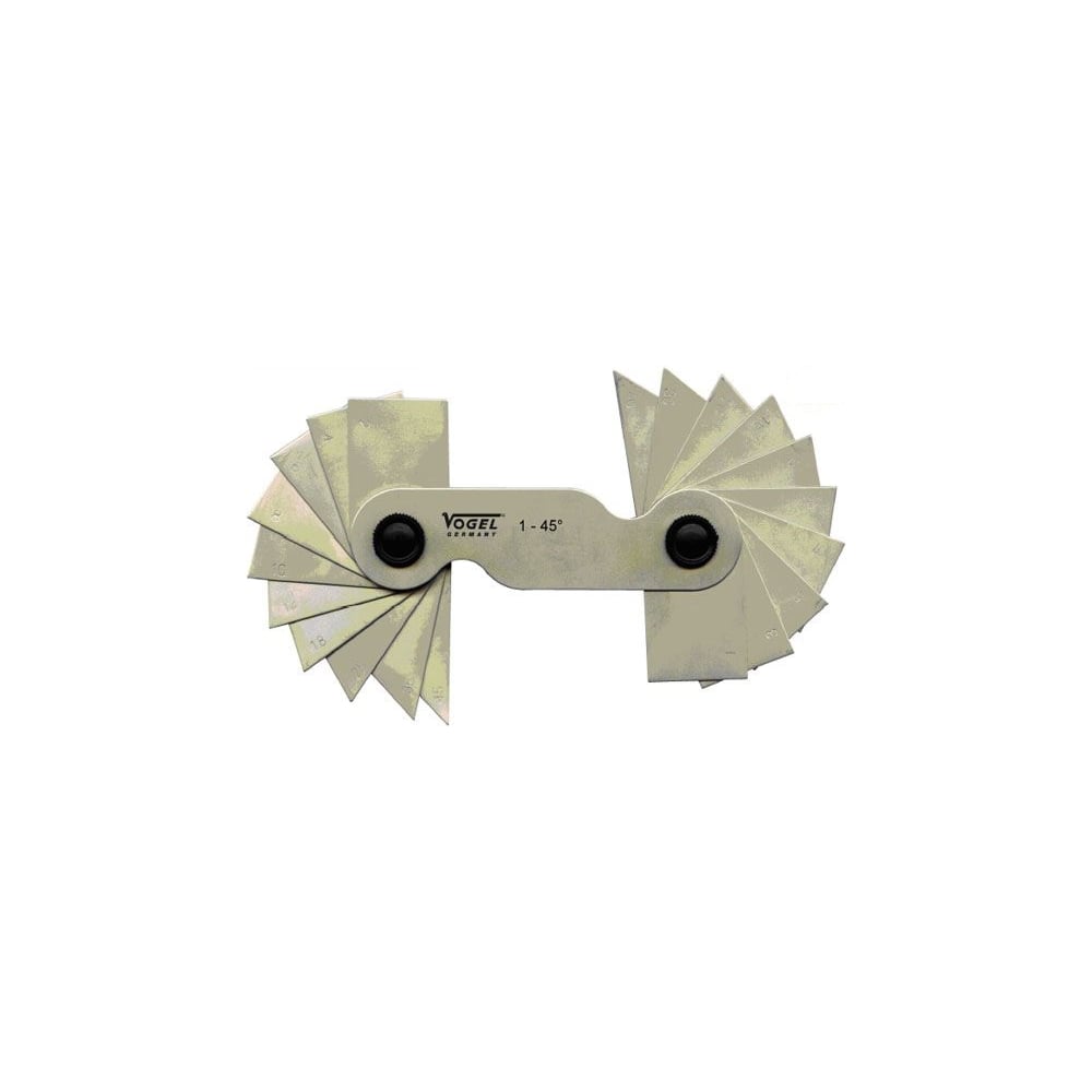Изображение товара Шаблоны угловые Vogel 1-45 град. (20 шт. ) - удобный инструмент для точных угловых работ