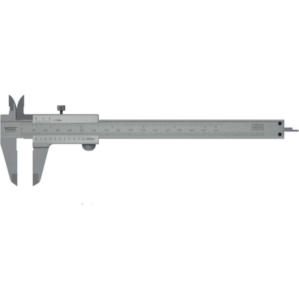 Изображение товара Штангенциркуль Vogel 0-150 мм с глубиномером профессиональный точный