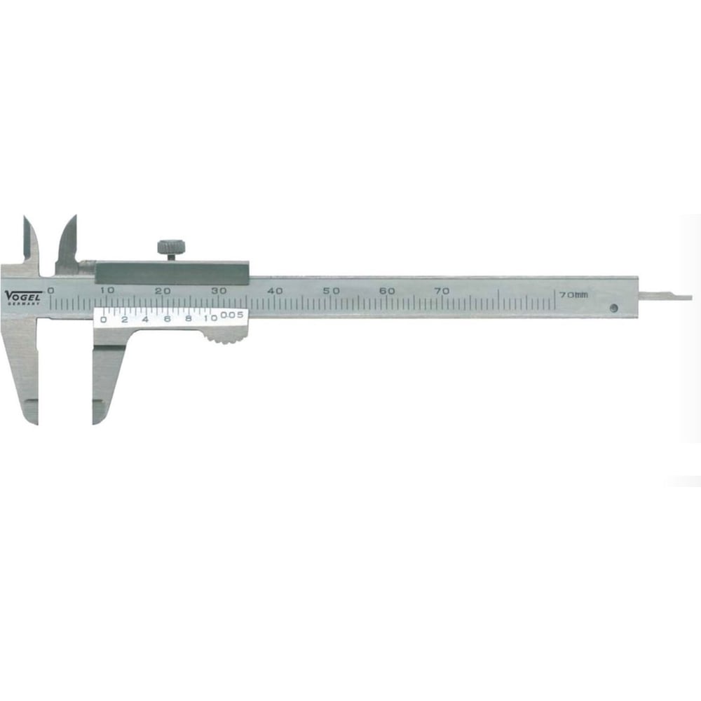 Изображение товара Штангенциркуль Vogel 0-70 мм с глубиномером профессиональный
