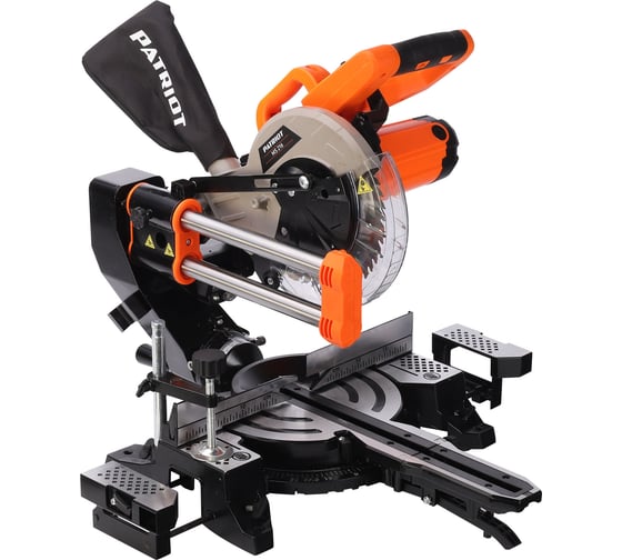 Изображение товара Пила торцовочная Patriot MS 216, 1500Вт, пильный диск 216 мм, функция протяга, лазерный маркер 190301866
