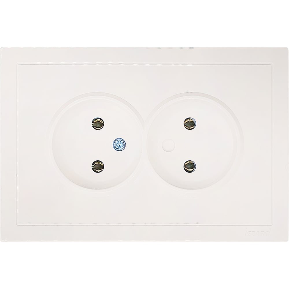 Изображение товара Розетка 2-ая Lezard ZIMA без заземления, ПБТ, слоновая кость, безвинтовой зажим/клемма 704-9000-128BQC