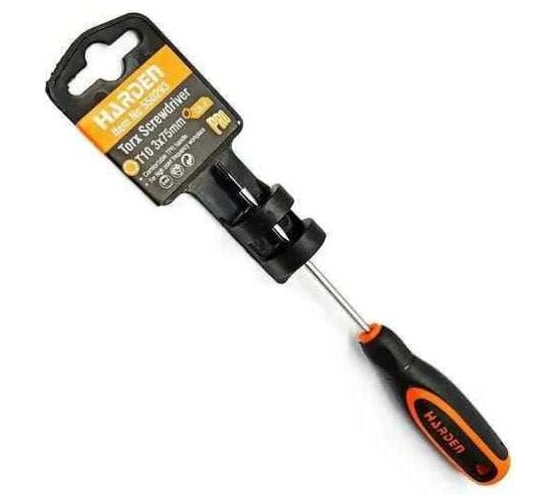 Изображение товара Отвертка TORX профессиональная Harden серии Джет CRV T10 3х75 мм 550293