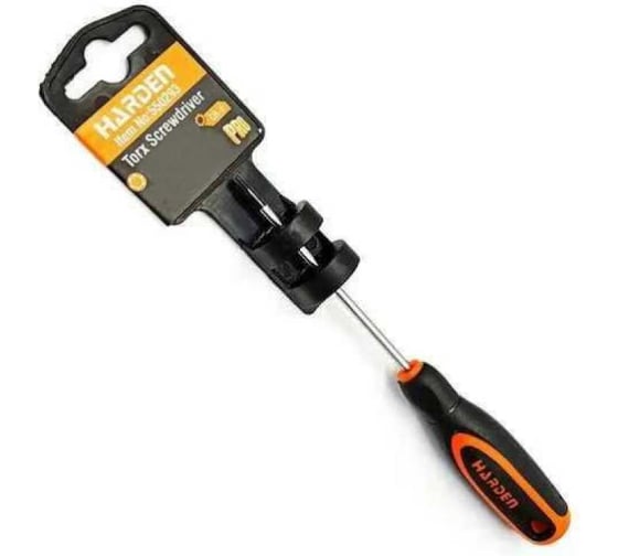 Изображение товара Отвертка TORX профессиональная Harden серии Джет CRV T8 3х75 мм 550292