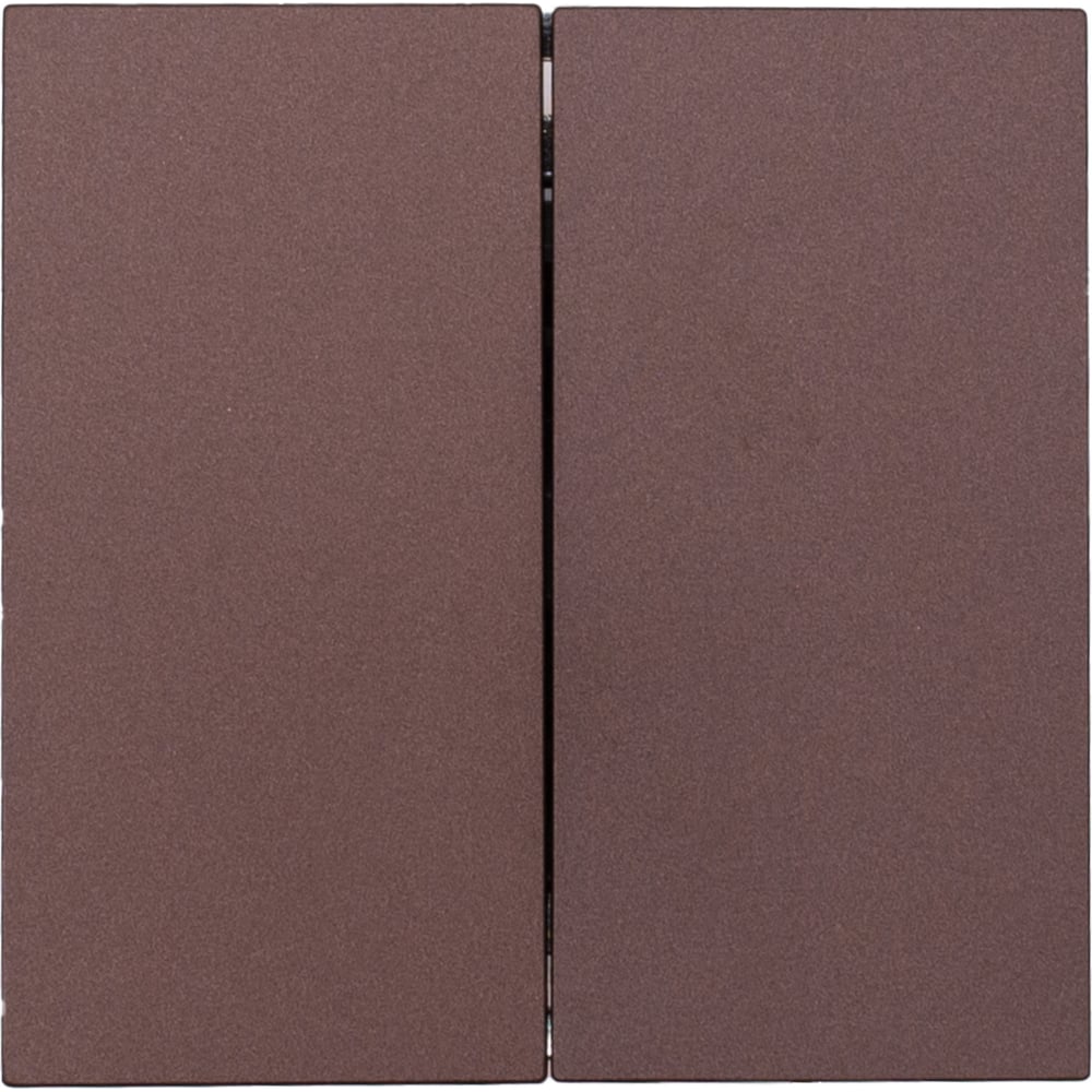 Изображение товара Выключатель Lezard ZIMA 2-клавишный шоколад IP20 встраиваемый для освещения